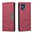 Custodia Portafoglio In Pelle Cover con Supporto B01F per Oppo Find X5 Pro 5G Rosso