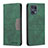 Custodia Portafoglio In Pelle Cover con Supporto B01F per Oppo Find X5 Pro 5G Verde