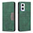 Custodia Portafoglio In Pelle Cover con Supporto B01F per Oppo Reno7 Lite 5G Verde