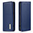 Custodia Portafoglio In Pelle Cover con Supporto B01F per Samsung Galaxy A01 SM-A015 Blu