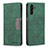 Custodia Portafoglio In Pelle Cover con Supporto B01F per Samsung Galaxy A04s Verde