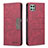 Custodia Portafoglio In Pelle Cover con Supporto B01F per Samsung Galaxy A22s 5G Rosso