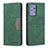 Custodia Portafoglio In Pelle Cover con Supporto B01F per Samsung Galaxy A72 4G Verde