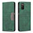 Custodia Portafoglio In Pelle Cover con Supporto B01F per Samsung Galaxy M02s Verde