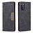 Custodia Portafoglio In Pelle Cover con Supporto B01F per Samsung Galaxy S20 FE (2022) 5G Nero