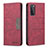 Custodia Portafoglio In Pelle Cover con Supporto B01F per Samsung Galaxy S20 FE 4G Rosso