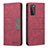 Custodia Portafoglio In Pelle Cover con Supporto B01F per Samsung Galaxy S20 FE 5G Rosso