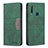 Custodia Portafoglio In Pelle Cover con Supporto B01F per Vivo Y3s Verde