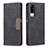 Custodia Portafoglio In Pelle Cover con Supporto B01F per Vivo Y53s NFC Nero