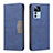 Custodia Portafoglio In Pelle Cover con Supporto B01F per Xiaomi Mi 12T 5G Blu