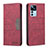 Custodia Portafoglio In Pelle Cover con Supporto B01F per Xiaomi Mi 12T 5G Rosso