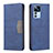 Custodia Portafoglio In Pelle Cover con Supporto B01F per Xiaomi Mi 12T Pro 5G Blu