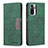 Custodia Portafoglio In Pelle Cover con Supporto B01F per Xiaomi Poco M5S Verde