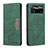 Custodia Portafoglio In Pelle Cover con Supporto B01F per Xiaomi Poco X4 Pro 5G Verde