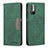 Custodia Portafoglio In Pelle Cover con Supporto B01F per Xiaomi Redmi Note 10 5G Verde