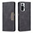 Custodia Portafoglio In Pelle Cover con Supporto B01F per Xiaomi Redmi Note 10 Pro 4G Nero