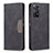 Custodia Portafoglio In Pelle Cover con Supporto B01F per Xiaomi Redmi Note 11 Pro 4G Nero