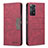 Custodia Portafoglio In Pelle Cover con Supporto B01F per Xiaomi Redmi Note 11 Pro 5G Rosso