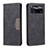 Custodia Portafoglio In Pelle Cover con Supporto B01F per Xiaomi Redmi Note 11E Pro 5G Nero