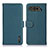 Custodia Portafoglio In Pelle Cover con Supporto B01H per Asus ROG Phone 5s Verde