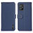 Custodia Portafoglio In Pelle Cover con Supporto B01H per Asus Zenfone 8 ZS590KS Blu