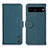 Custodia Portafoglio In Pelle Cover con Supporto B01H per Google Pixel 7 Pro 5G Verde