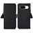 Custodia Portafoglio In Pelle Cover con Supporto B01H per Google Pixel 8a 5G Nero