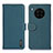 Custodia Portafoglio In Pelle Cover con Supporto B01H per Huawei Honor 50 Lite Verde