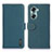 Custodia Portafoglio In Pelle Cover con Supporto B01H per Huawei Honor 60 5G Verde