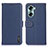 Custodia Portafoglio In Pelle Cover con Supporto B01H per Huawei Honor 60 Pro 5G Blu