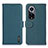 Custodia Portafoglio In Pelle Cover con Supporto B01H per Huawei Nova 9 Verde