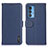 Custodia Portafoglio In Pelle Cover con Supporto B01H per Motorola Moto Edge S Pro 5G Blu