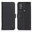 Custodia Portafoglio In Pelle Cover con Supporto B01H per Motorola Moto G Power (2022) Nero