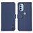 Custodia Portafoglio In Pelle Cover con Supporto B01H per Motorola Moto G31 Blu