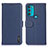 Custodia Portafoglio In Pelle Cover con Supporto B01H per Motorola Moto G71 5G Blu