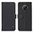 Custodia Portafoglio In Pelle Cover con Supporto B01H per Nokia G300 5G Nero