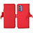 Custodia Portafoglio In Pelle Cover con Supporto B01H per Nokia G310 5G Rosso