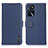 Custodia Portafoglio In Pelle Cover con Supporto B01H per Oppo A16s Blu
