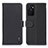 Custodia Portafoglio In Pelle Cover con Supporto B01H per Oppo A55S 5G Nero