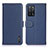 Custodia Portafoglio In Pelle Cover con Supporto B01H per Oppo A56 5G Blu