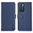 Custodia Portafoglio In Pelle Cover con Supporto B01H per Oppo Reno6 5G Blu