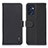 Custodia Portafoglio In Pelle Cover con Supporto B01H per Oppo Reno7 5G Nero