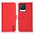 Custodia Portafoglio In Pelle Cover con Supporto B01H per Realme 8 4G Rosso