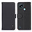 Custodia Portafoglio In Pelle Cover con Supporto B01H per Realme C21 Nero