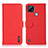 Custodia Portafoglio In Pelle Cover con Supporto B01H per Realme C21 Rosso