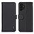 Custodia Portafoglio In Pelle Cover con Supporto B01H per Samsung Galaxy A13 4G Nero