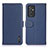 Custodia Portafoglio In Pelle Cover con Supporto B01H per Samsung Galaxy A15 4G Blu