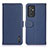 Custodia Portafoglio In Pelle Cover con Supporto B01H per Samsung Galaxy A15 LTE Blu