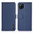 Custodia Portafoglio In Pelle Cover con Supporto B01H per Samsung Galaxy A22 4G Blu