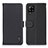 Custodia Portafoglio In Pelle Cover con Supporto B01H per Samsung Galaxy A22 4G Nero